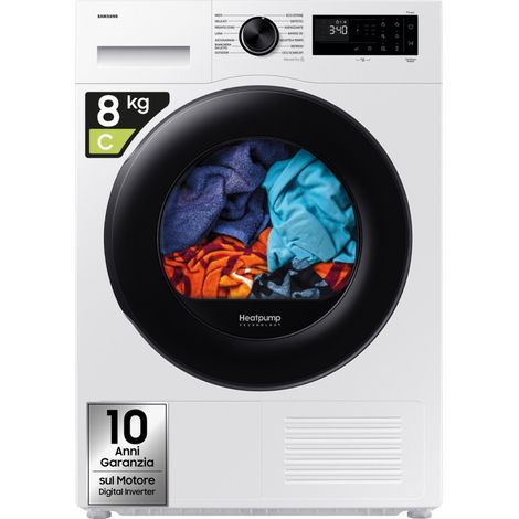 Samsung Asciugatrice Crystal EcoDry 8 Kg DV80DG52B0AEET