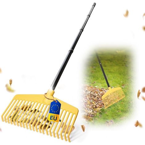 4x Novatool Gartenpflege-Sets  Laubrechen mit 4-tlg. Steckstiel