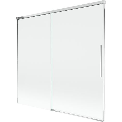 Pare-douche baignoire Mexen Rox 2 volets coulissants 170 x 150 cm, transparent, chrome - 8C9-170-001-01-00