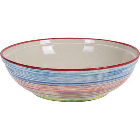 CENTRO MESA LOZA RAYAS 38X11 CM