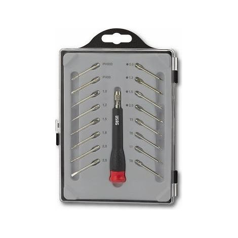 USAG 341 SH17 – Giravite di precisione con 16 inserti intercambiabili U03410016