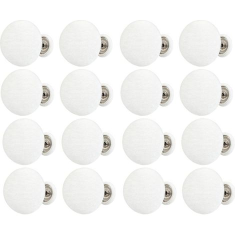 16 Clips Fixation Couette Housse Drap Matelas Lit Champignon Blanc (1/5)