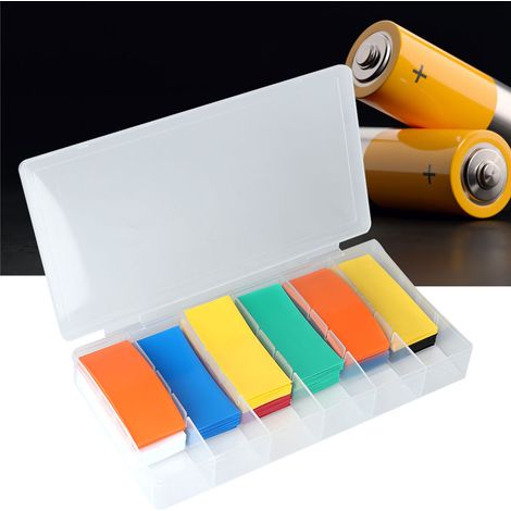 280-teilige PVC-Schrumpfschlauchpackung für 18650-Akkus mit Aufbewahrungsbox (1/5)