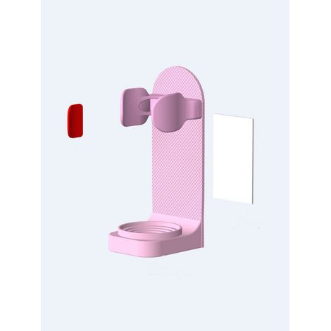 Porta spazzolino elettrico, organizer per spazzolino da denti a parete, clip per spazzolino sonico, porta spazzolino sonico, 4 pezzi, salvaspazio (rosa) (1/4)