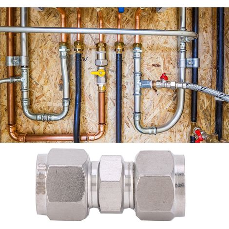 Raccord de tuyau d'air droit en acier inoxydable 304, raccord pneumatique 4 mm/6 mm/8 mm/10 mm/12 mm/10 mm (1/5)
