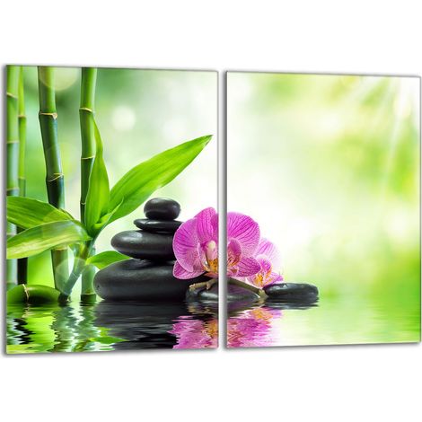 Piastra protettiva in vetro per stufa 2x40x52 Orchidea (1/5)