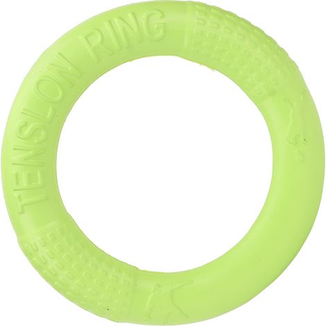 Anneau de traction pour chien vert élastique en EVA, petit accessoire d'exercice et de saut pour dressage de chiot. (1/5)