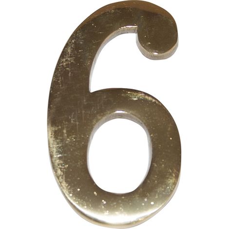 NUMERO LATON 10 CM Nº 6. EHL - EHLIS