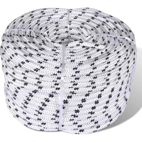 Corde de bateau tressée en bobine Polyester 6 mm x 50 m (1/2)