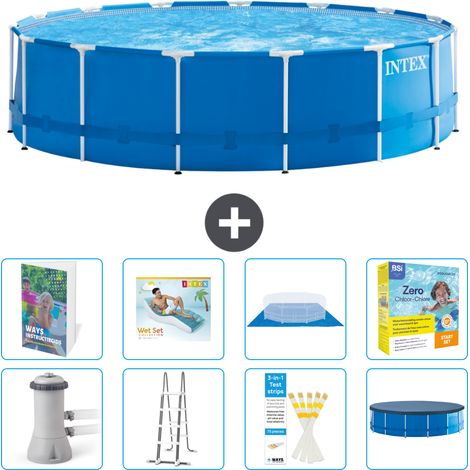 Intex Piscine Tubulaire Ronde - 457x122 cm - 9-pièces  S639