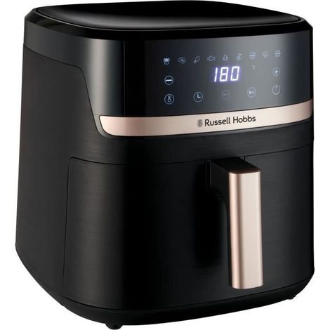 Russell Hobbs SatisFry friggitrice ad aria, 8,3 L, 1800 W, 9 programmi, tecnologia Rapid Air, touch digitale, nero (1/5)