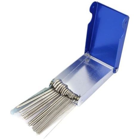 Kit de Nettoyage de Pointe de Torche 21 Pièces Accessoires de Soudage Alésoir de Buse MIG Nettoyeur pour Soudage au Gaz (1/5)