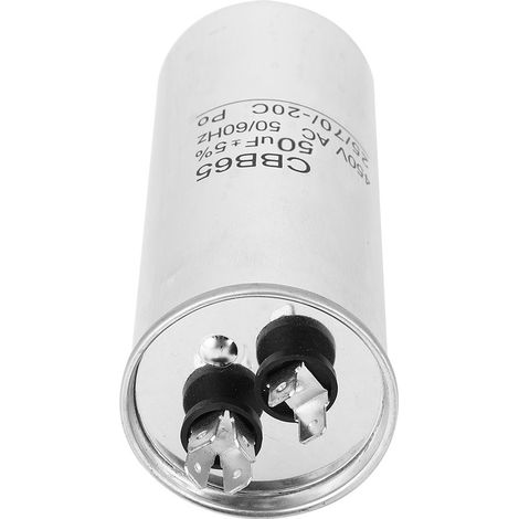 Condensateur électrolytique homopolaire CBB65 450V 50UF pour démarrage moteur et climatisation (1/5)