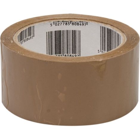 Ruban adhésif d'emballage 48 mm x 66 m – Film polypropylène biorienté – Adhésif acrylique pour fermeture cartons – Résistant à la déchirure – Fixman (1/5)