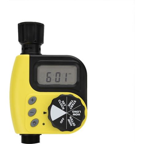 1 Programmateur d'arrosage automatique, vanne autonettoyante, boîtier étanche, pour jardin extérieur (1/5)