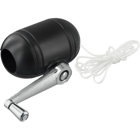 Mécanisme d'inclinaison pour parasol d'extérieur - Pièce de rechange - En polypropylène - Avec corde - Pour jardin, terrasse et balcon - 88 x 55 mm - Noir (1/5)