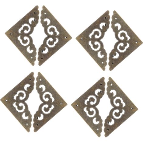 8 protège-coins décoratifs, style vintage, pour quincaillerie (1/5)