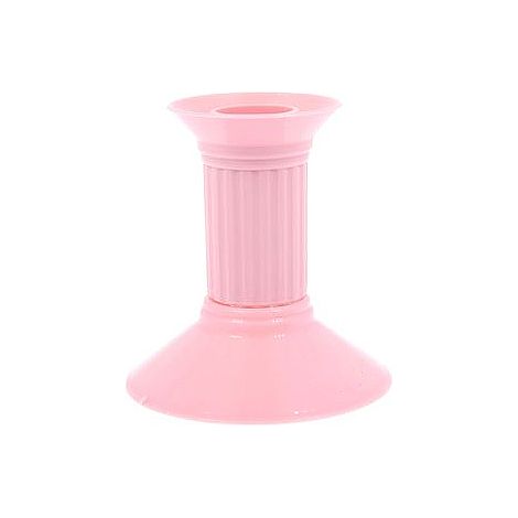 Portacandele in plastica, 10 cm, 1 pezzo, rosa chiaro