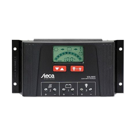 Régulateur solaire STECA PR2020 écran LCD - 20A 12V/24V