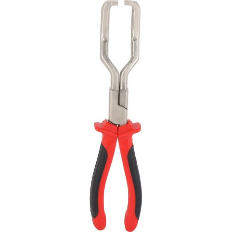 FOREHILL 235-mm-Kraftstoffleitungszange, Edelstahl-Gummigriff, ergonomisches Design, Klemmwerkzeug für Benzinleitungen