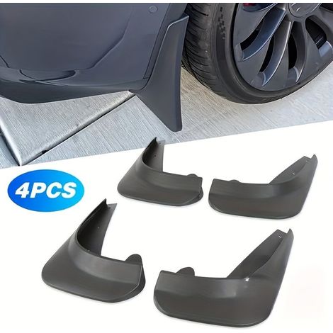 Ensemble de 4 bavettes tout-terrain pour véhicules, avec protection des roues avant et arrière - Conception robuste anti-éclaboussures