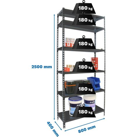 Simonrack Simonclick Mini 6/400 Regal Anthrazit Metall