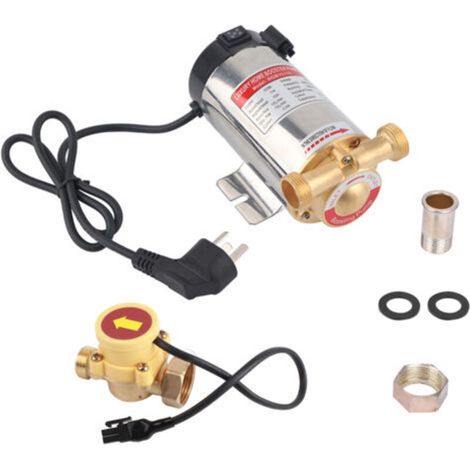 Pompe de surpresseur 220V 100W – Acier inoxydable – Débit 15L/min – Hauteur de refoulement 10m – Pour systèmes d'énergie solaire