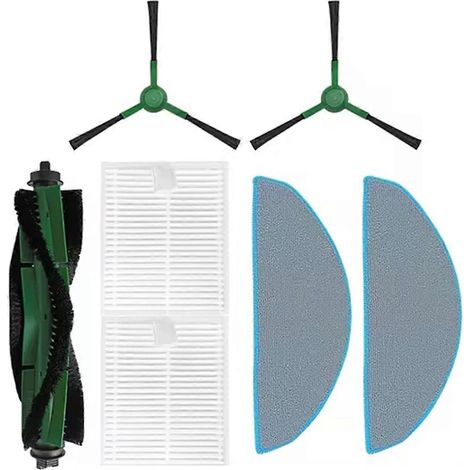 Pour balai à franges combiné essentiel avec brosse latérale principale et filtre HEPA -- (1/5)