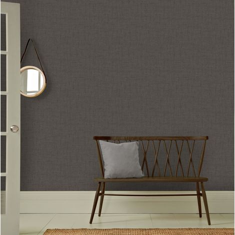 Papier peint intissé Textile mat 1005 x 52cm Gris doux (1/4)