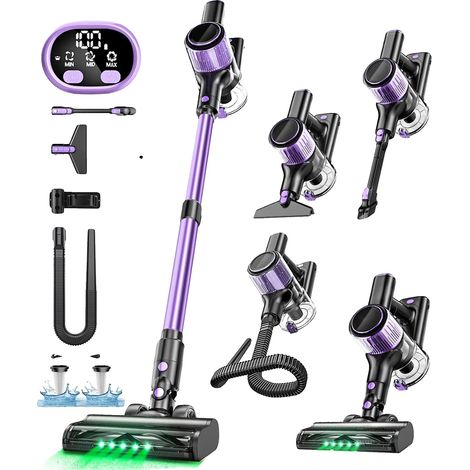 Kabelloser Staubsauger, 10-in-1 Vielseitigkeit, Leichtes Design, Lila, EU (1/2)