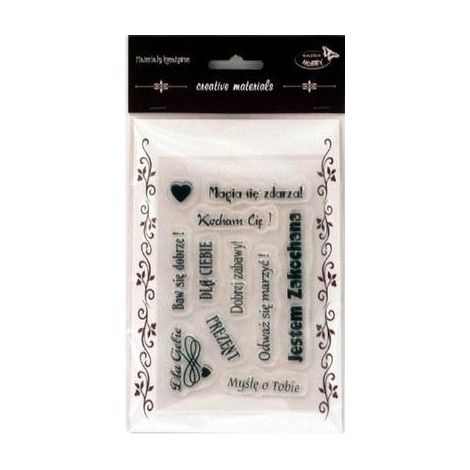 Timbres créatifs avec inscriptions polonaises 1