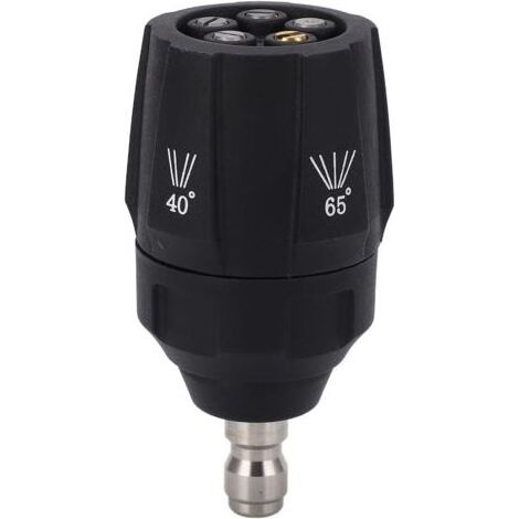 Buse de Nettoyeur Haute Pression 5 en 1 Réglable à 360 Degrés Embout de Tête de Pulvérisation Multi-rotation 1/4in Connecteur Rapide pour la Pulvérisation D'eau, équipement Agricole (1/5)