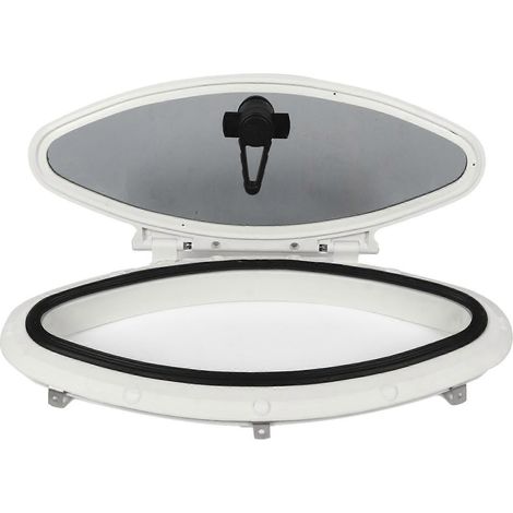 Hublot Ovale en Acier Inoxydable Anti-Vieillissement pour Bateau, Yacht, Navire et Camping-Car - Fenêtre de Coque Marine Résistante (1/5)