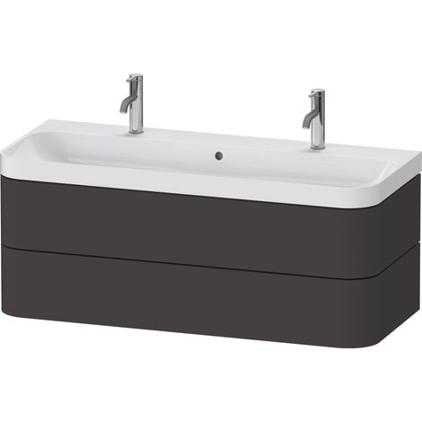 Duravit Happy D.2 Plus c-shaped Set wandhängend, 1175x490mm, 2