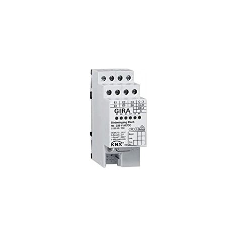 Gira Entrée binaire 6f 10 - 230 V AC/DC KNX REG [212600], 2126 00