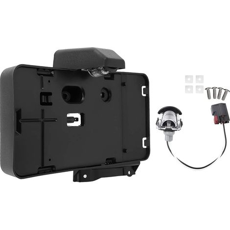 Soporte de matrícula trasera con iluminación 68048605AA compatible con Jeep Wrangler JK 07-18 (1/2)