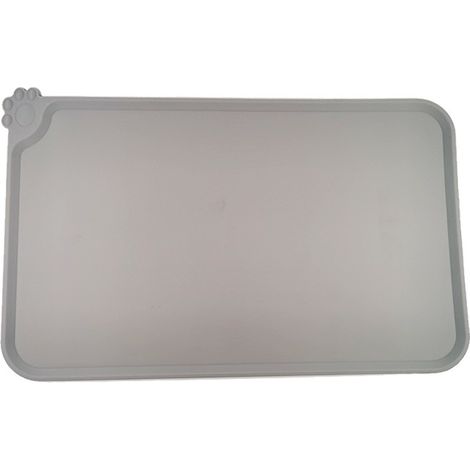 Filiyano-Dessous de verre en silicone imperméable et résistant aux taches pour animaux de compagnie, tapis d'alimentation grand format à motif de (1/5)