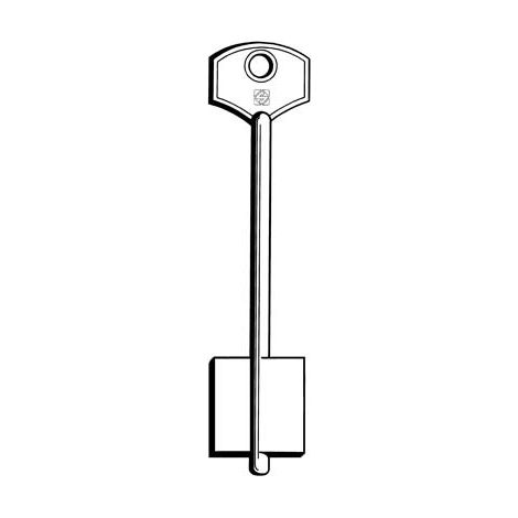 CHIAVE DOPPIA MAPPA GMG GL SILCA - OTTONE NICHELATO- 5 pezzi