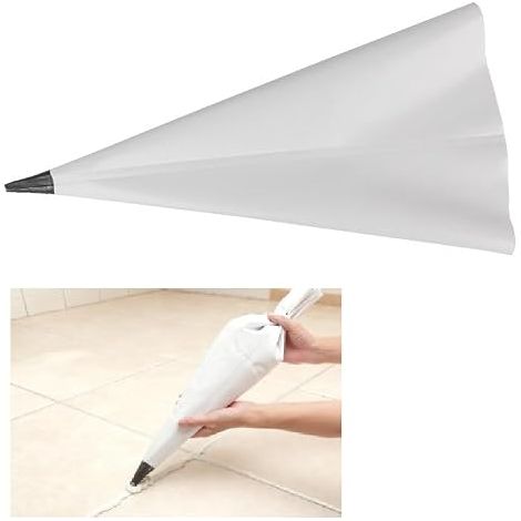 Sac de Mortier avec Pointe en Plastique, Poche à Jointer PVC Étanche, Sac de Coulis Réutilisable, Sacs de Coulis Résistants à la Déchirure pour Carrelage et Maçonnerie (1/5)