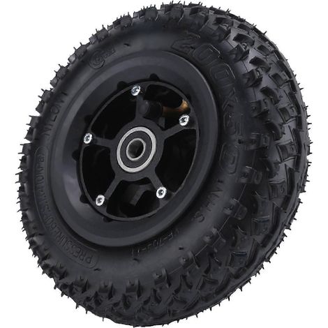 La roue arrière est équipée d'un pneu pneumatique de 8 pouces 200x50, compatible avec les skateboards électriques, les skateboards tout-terrain, les skateboards sans chambre à air et autres modèles ZI (1/5)
