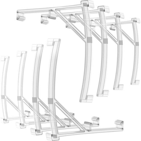 Jalousien-Befestigungselement für transparente Gardinen, 3,5 Zoll vertikaler Gardinenkopf, Abdeckhalterung, 8 Zubehörteile (1/5)