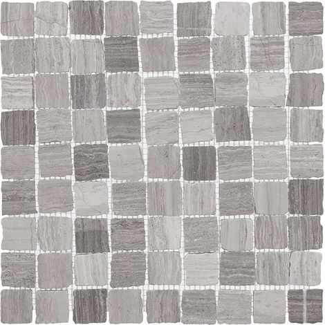 Mosaïque Woodstone Grey Bend 32 Matt — lot de 11 feuilles (1,02 m²) (1/3)