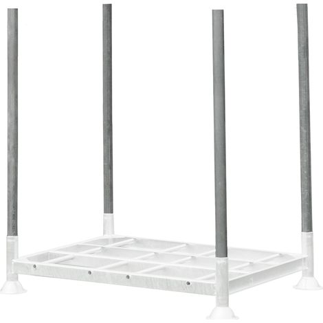Soporte de tubería para Manurack diámetro 60,3mm x espesor 2,9mm L-120 cm galvanizado N