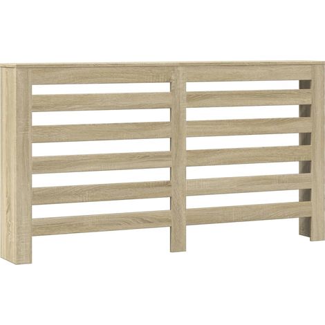 Cache-radiateur chêne sonoma 149x20x82 cm bois d'ingénierie