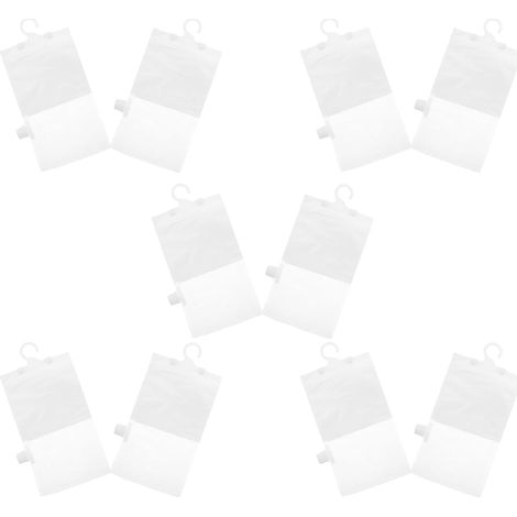 Lot de 10 de Sachets Déshumidificateurs Suspendus pour Armoire Sachets Rechargeables en Plastique pour Contrôle de L'humidité et Usage Polyvalent (1/5)