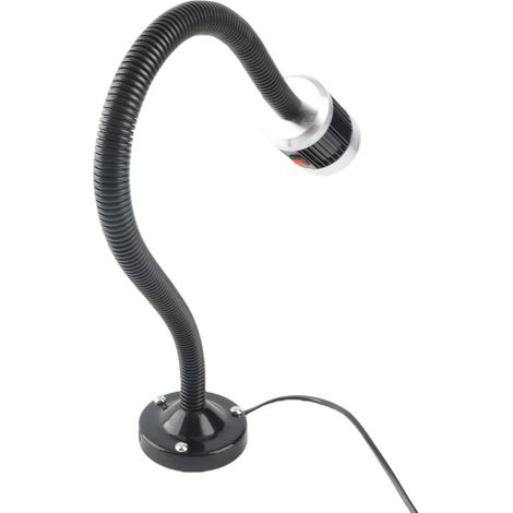 Lampe de travail industrielle LED à col de cygne avec base magnétique ronde, pour machines-outils CNC et tours, 220 V CA, 3 W (1/5)