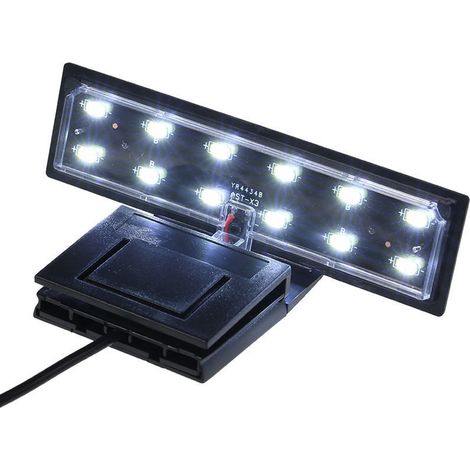 Aquariumleuchte, LED-Leuchte, Kräuterbeckenleuchte, kleine Leuchte, Mini-Klemmleuchte, Aquarienbeleuchtung (1/4)