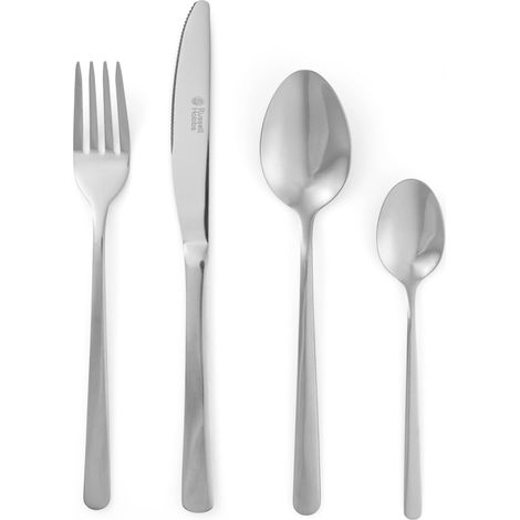Set de Couverts 24 Pièces Vienna, Acier Inoxydable Poli Miroir, Pour 6 Personnes, Comprend Couteaux, Fourchettes, Cuillères, Service de Couverts, Idéal pour Dîner (1/5)