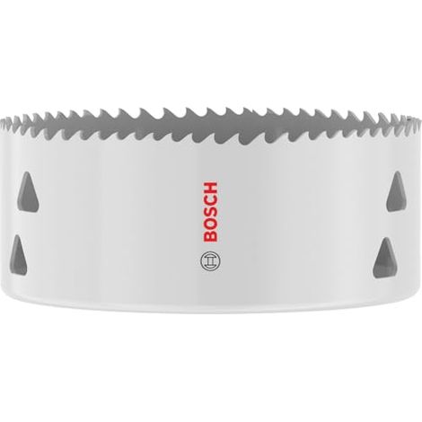 Bosch 1x Sierra de agujero para múltiples materiales roscados (para acero, placas de yeso, Ø 105 mm, accesorios profesionales taladros)