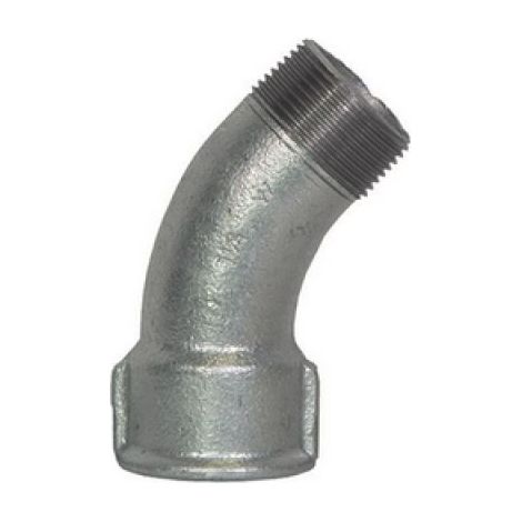 CURVA LUNGA MF 45° ZINCATA 3/8